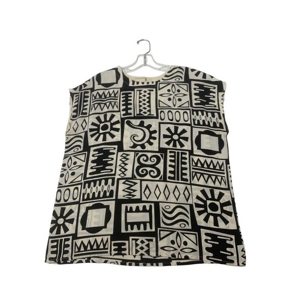 Vintage Abstract Patterned Blouse - Picture 1 of 5